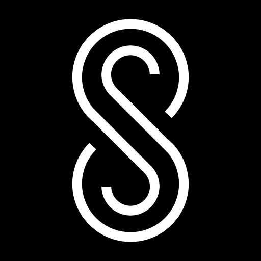 the logo of simpl software consisting of two intertwining s shapes outlining a third s and an upright infinity symbol